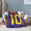 Argentina Numero 10 Calcio Calcio Coperta di Flanella Messied Fantastica Coperta da Divano per Casa Hotel Divano 150*125cm Copriletto