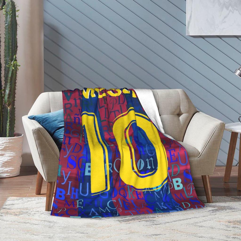 Argentina Numero 10 Calcio Calcio Coperta di Flanella Messied Fantastica Coperta da Divano per Casa Hotel Divano 150*125cm Copriletto