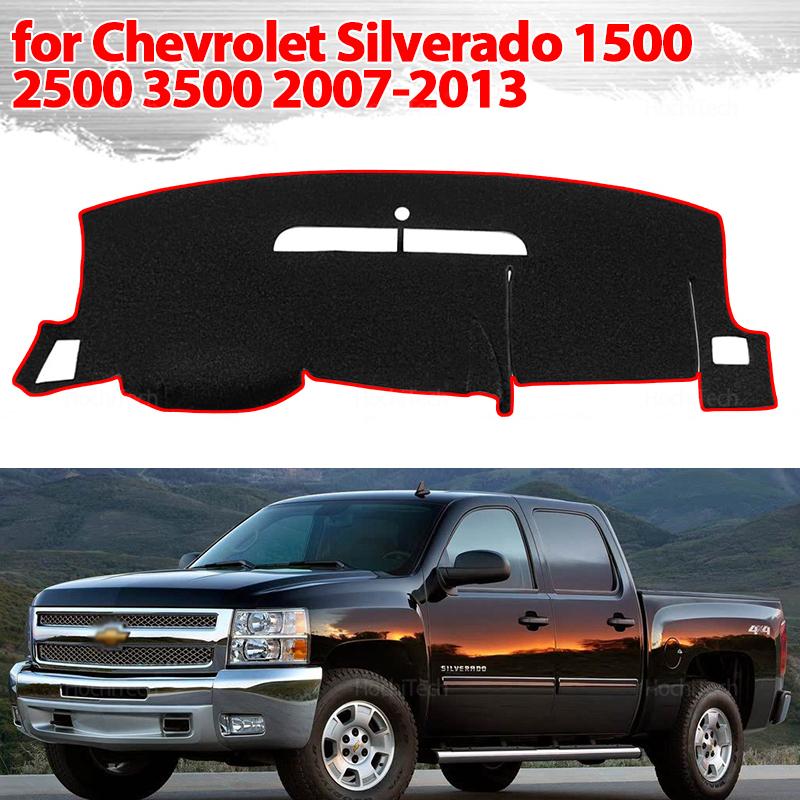 Interior Car Dashboard Cover Dash Mat Board Pad Carpet Dashmat Anti-UV Mats for Chevrolet Silverado 1500 2500 3500 2007-2013