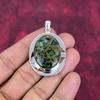 Copper Seraphinite Pendant, 925 Solid Sterling Silver Gemstone Jewelry, Handmade Pendant, For Thanksgiving