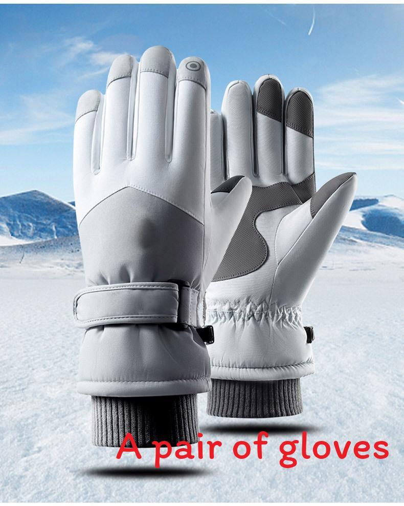 Snow Ski Gloves Women Men Touchscreen Waterproof Windproof Thick Oxford Fabric For Winter Outdoor Sports
