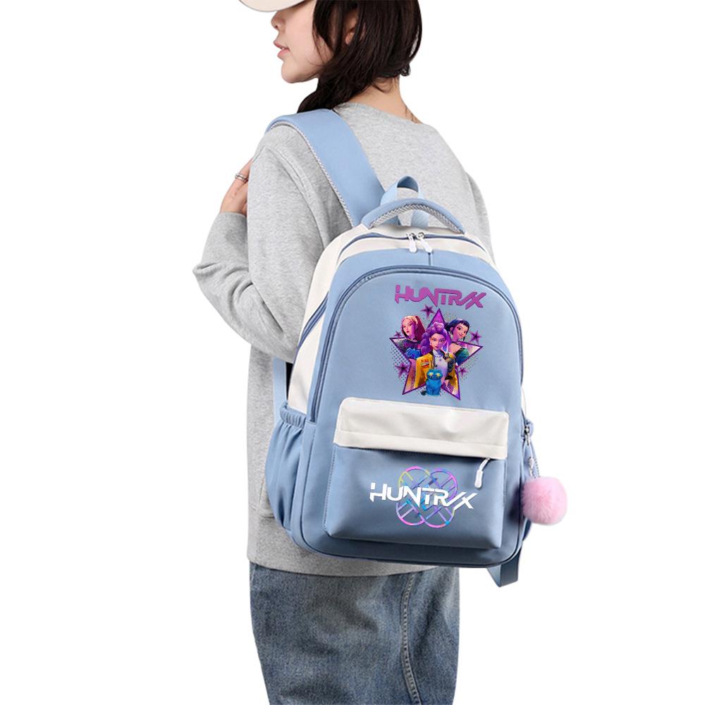Söt K-Pop Tryckt Ryggsäck med Stor Kapacitet för Tonåring Student Flicka Pojke Skolväska Bokväska Barnpresent Kvinnor Vattentät Resväska Mochila