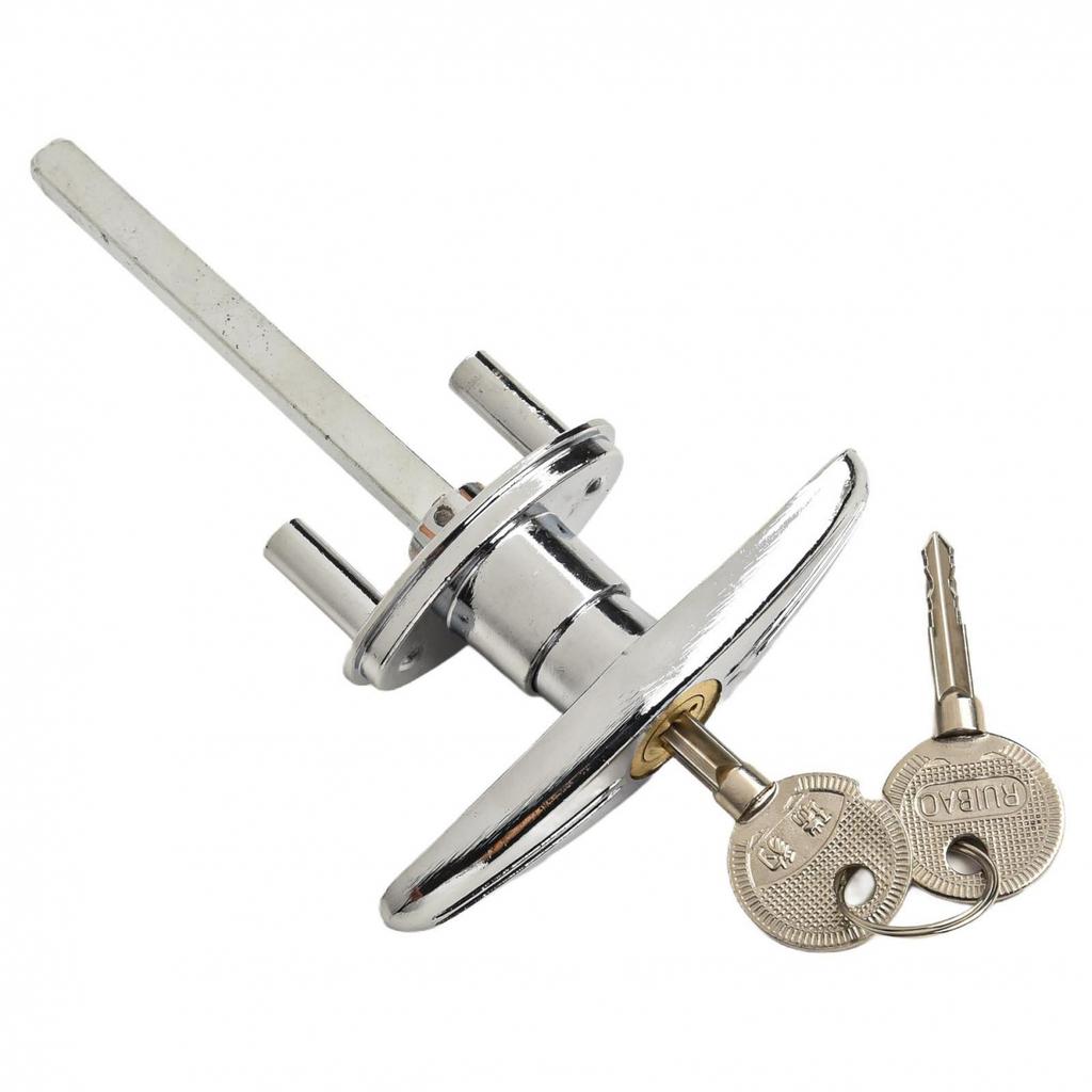 Easy To Use Garage Door Lock T Handle with 2 Keys Hassle Installation