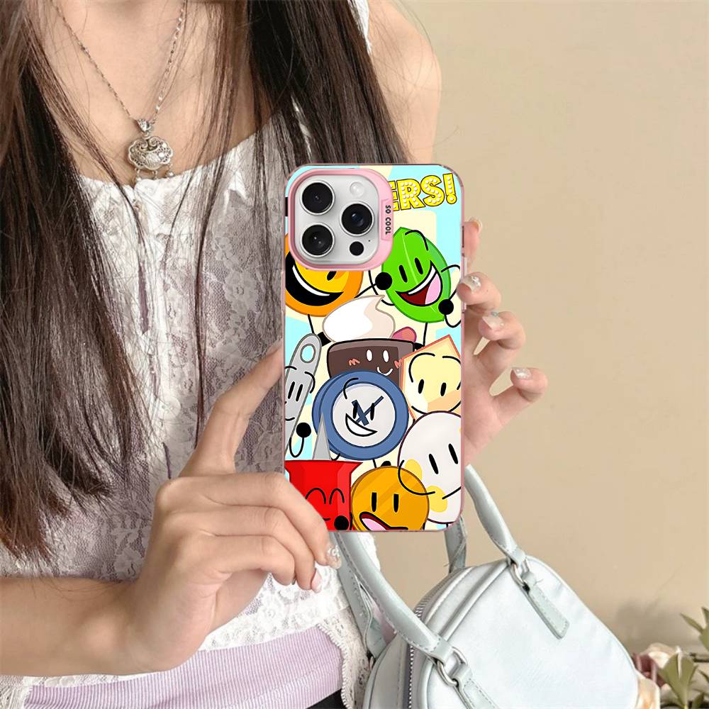 Anime Bfdi Battle For D-Dream Island Phone Case For IPhone 16 15 14 13 12 11 17 Pro MAX Plus Pro Matte Shockproof Cover