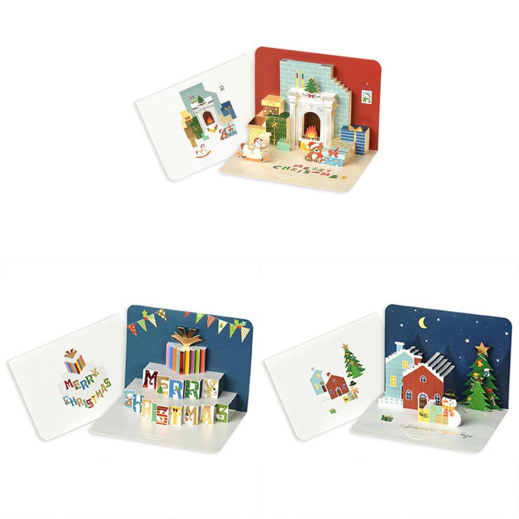 Christmas Card Paper Art With Gold Foil Embellishments For Holiday Celebration Decor