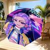 KPop Demon Hunters Print Automatic Open Close Umbrella, Portable Foldable Umbrella, for Outdoor Commute Camping Trip, Ideal Birthday Gift