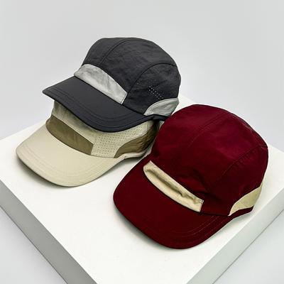 Peaked Drying Fast Color Contrast Blocking Women Men For Neutral Gender Fresh Hats Short Eaves Breathable Mesh Sunshade Outdoor Caps Versatile