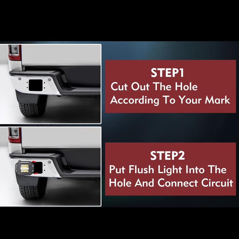 5" 39W Flush Mount LED Work Light Bar Offroad 12V 24V Spot Flood Beam Led Light Bar for Truck Jeep Atv 4x4 Car Fog Lamp