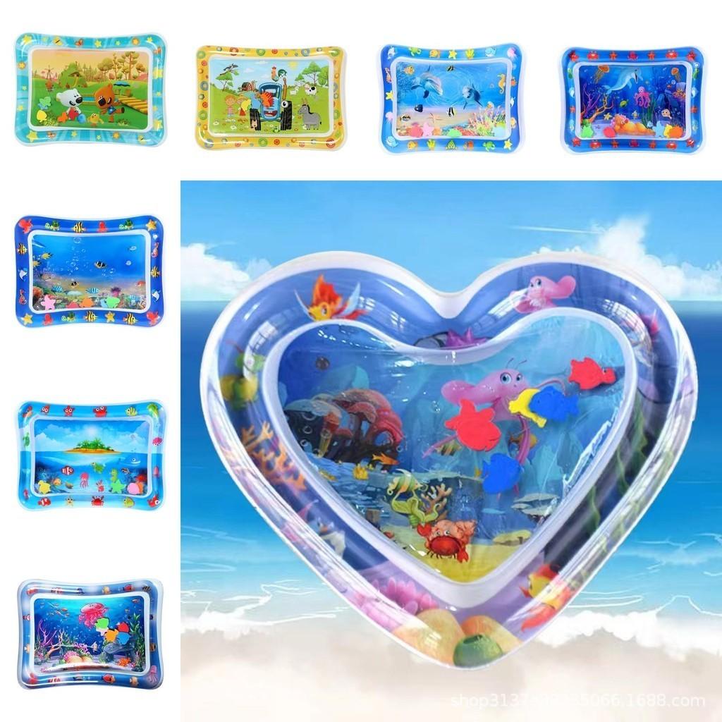 Colorful Inflatable Water Play Mat For Babies Pvc Material Variety Of Designs