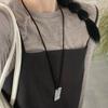 Fashionable Comb Pendant Necklace for Styling Fringe Portable Sturdy Steel Jewelry Accessory for Women Ladies Daily Use