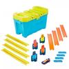 Hot Wheels Track Builder Boîte Multi-voie Grande Vitesse Pour Lancer Une Course Sur Plusieurs Pistes, Petite Voiture