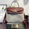 2026 New cashmere handbag genuine leather women's bag butterfly rope tote bag fashionable versatile shoulder bag