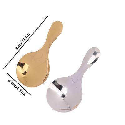 Salzlöffel Mini Zucker Gewürz Löffel Kurzer Griff Runder Kopf Edelstahl Löffel Tee Kaffee Messlöffel Löffel Für Küchenzubehör