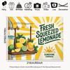 2D Fresh Squeezed Lemonade Backdrop Summer Lemonade Stand Photography Background
