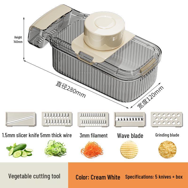 Enhanced Multi-Functional Veggie Cutter & Grater
