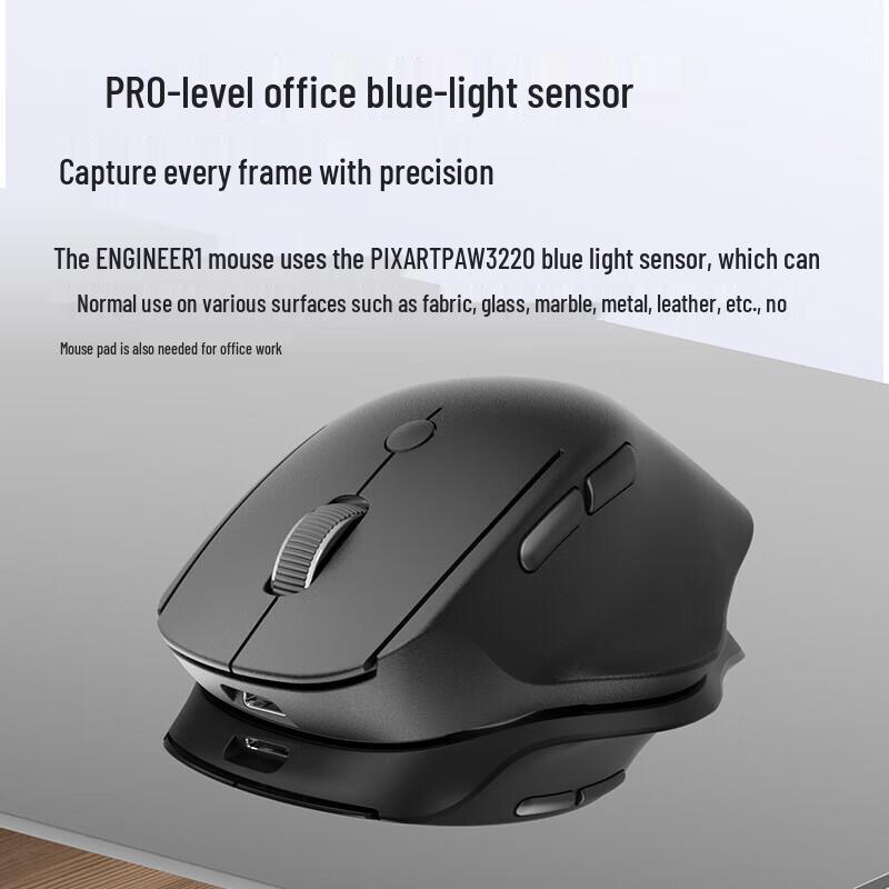HP Engineer1 Ergonomic Wireless Dual-Mode Office Mouse