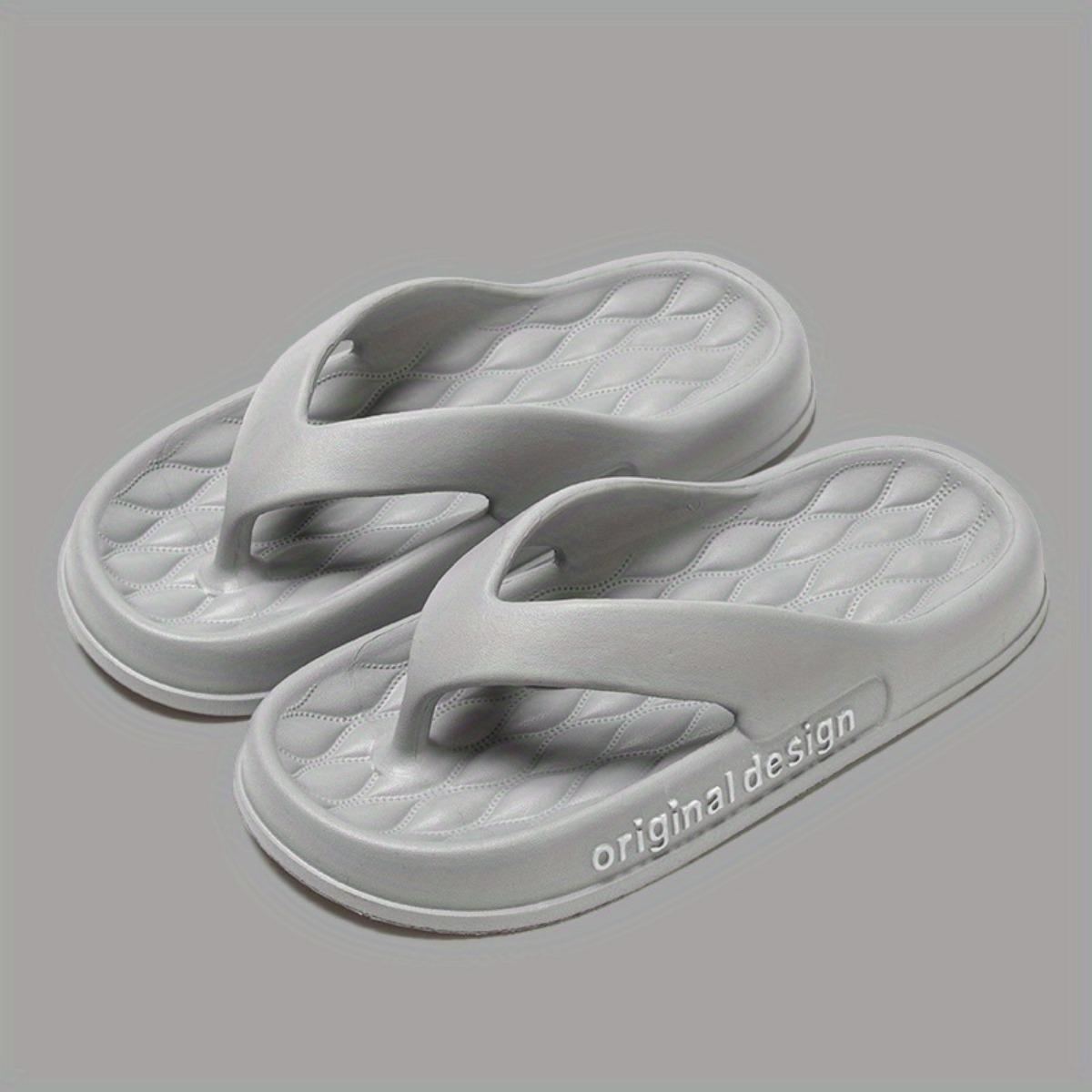 Удобные тапочки однотонного цвета пляжные сандалии нескользящие массажные тапочки для отдыха низкий каблук застежка-чехол узорчатый дизайн подходят для всех сезонов 42-43 990₽