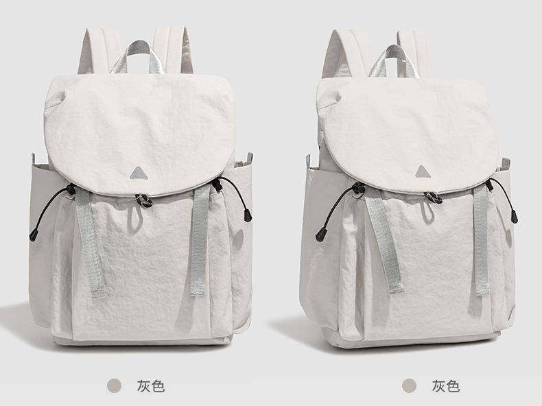 Schoolbag new high-value Mori ins fresh contrasting color splicing backpack women's lightweight travel large-capacity backpack