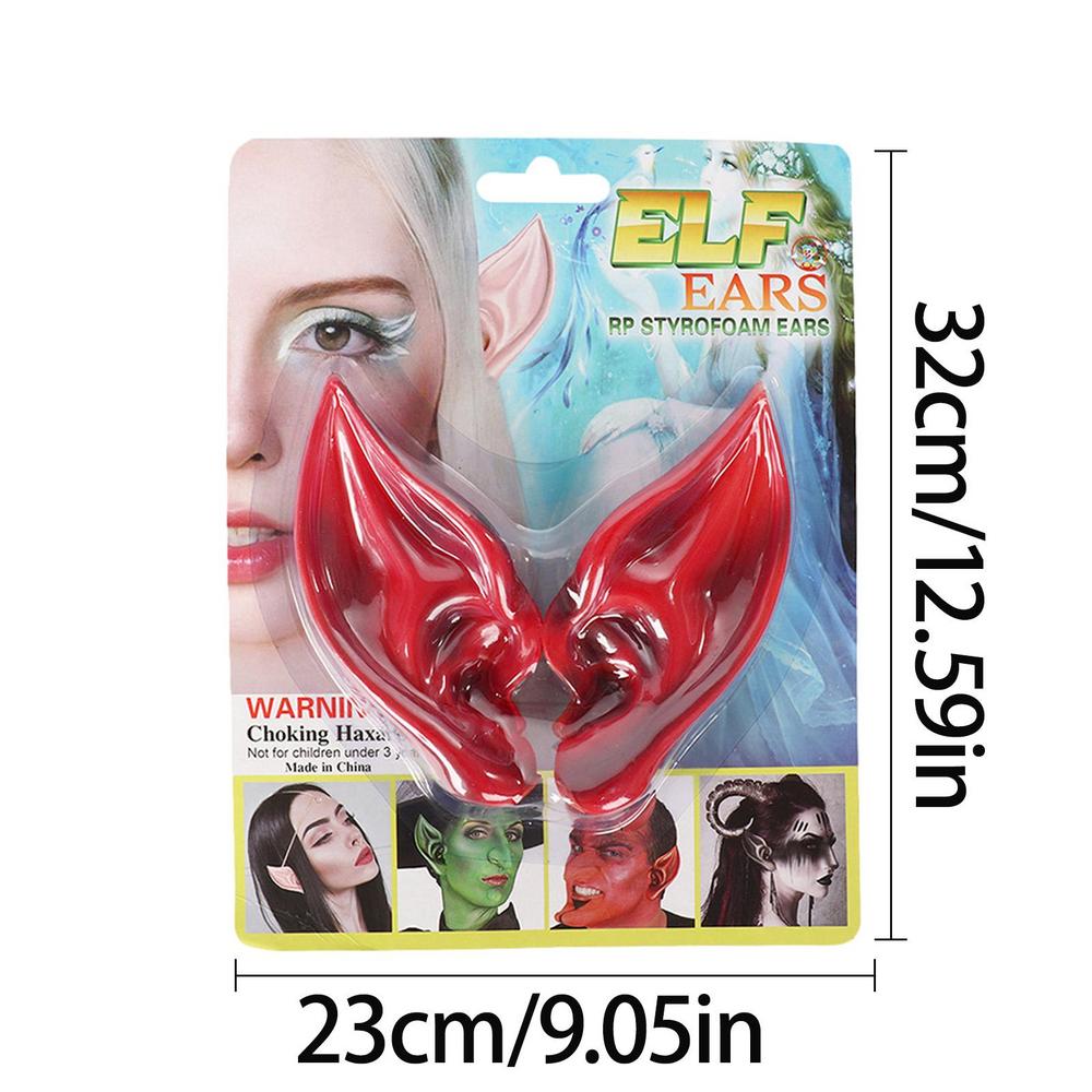 Latex Elf Ears Vampire Pixiel Fake Ears Halloween Elf Cos Props Pair of Costume Fake Ears Role Play Performance Props Party