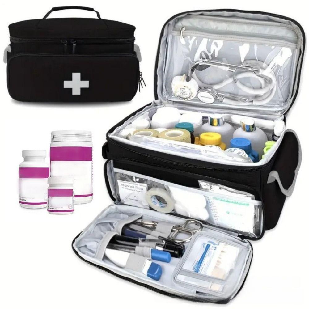 Portable Medicine Kit Bag Sorted Storage Travel Medicine Organizer Medicine Carry Bag  Health Room