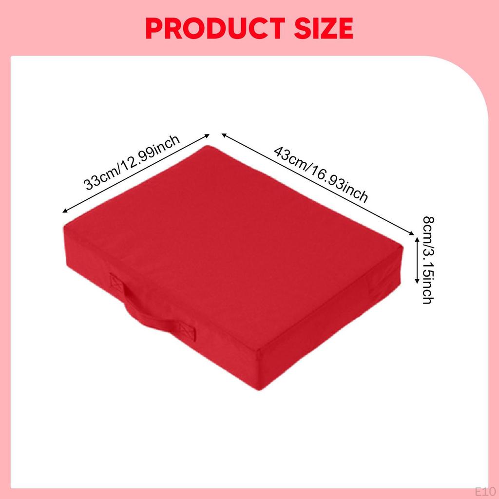 Outdoor Stadium Seat Cushion, Portable Sports Mat, Removable Handle, Waterproof Foam, Easy