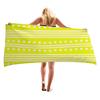 Simple cartoon pattern digital-printed polyester Superfine fiber double-sided fleece Beach vacation bath towel, beach towel