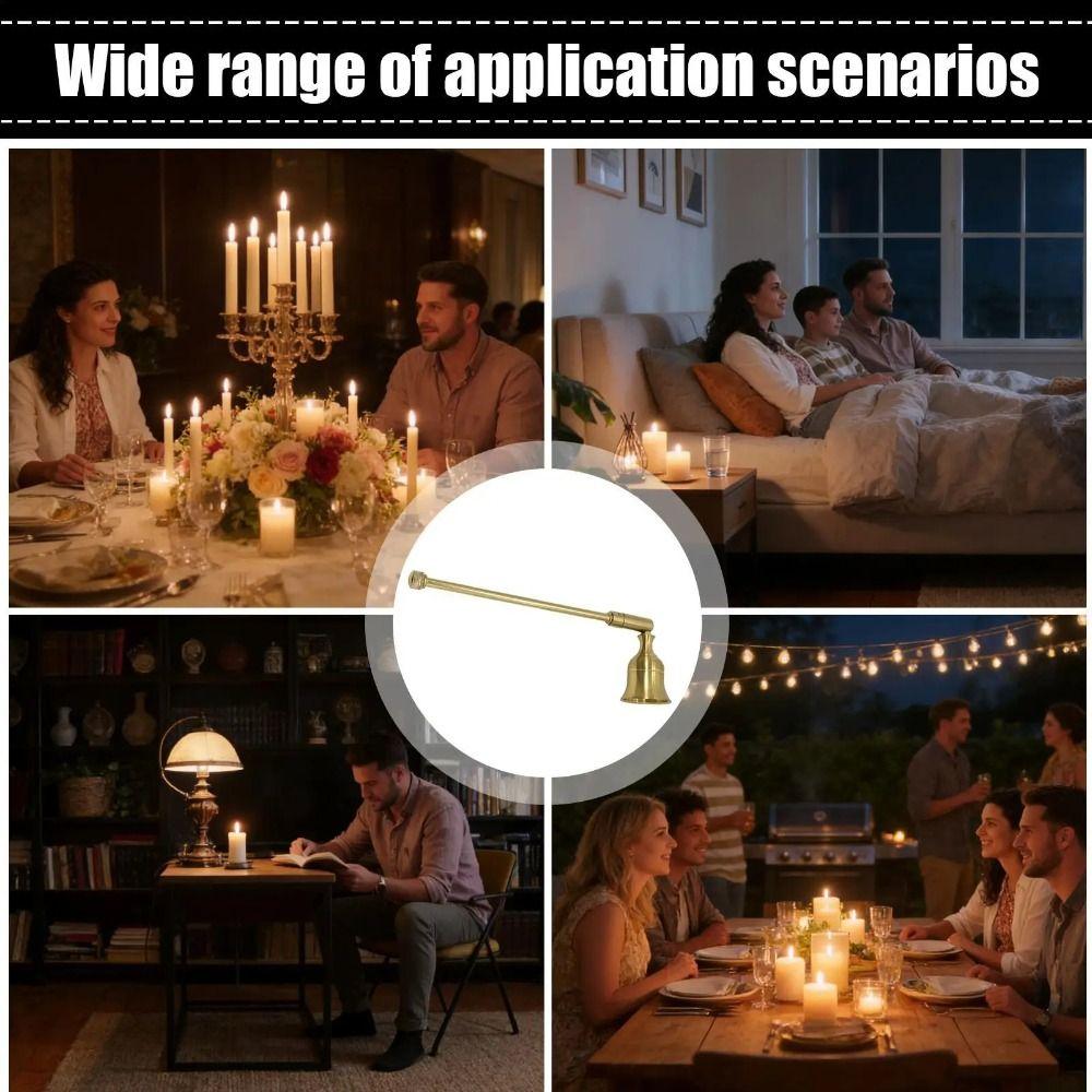 Multi-colored Metal Candle Snuffer Adjustable Wick Flame Cover Portable Candle Flame Stopper Gift