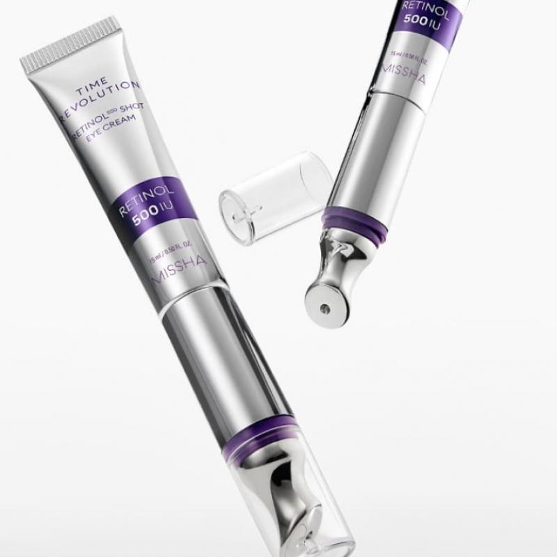 [missha] [Beutel 3 Stück gratis] Time Revolution 500 Shot Augencreme Retinol 500 Set