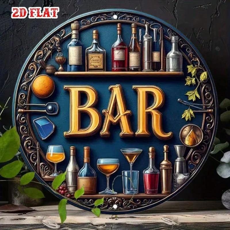 Vintage Tin Sign Metal Wall Art Home Bar Cafe Decor Easy Hang