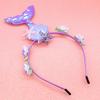 2024 New Mermaid Series Jewelry Candy Sequins Fish Tail Headband Children's Program Performance Headband Headband Headgear