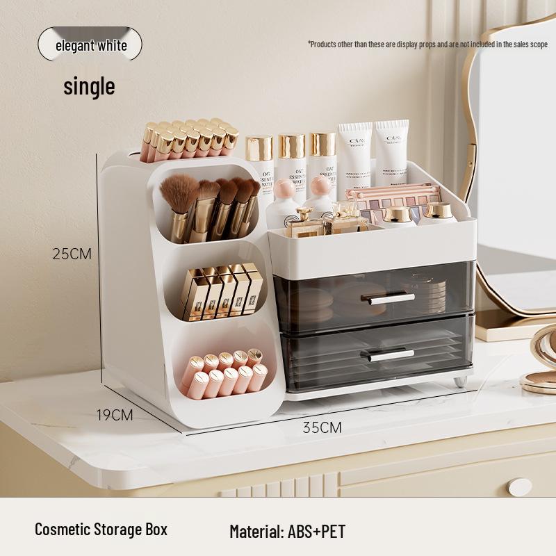 Luxuriöse Kosmetikaufbewahrungsbox: Multifunktionaler Organizer für Lippenstift & Hautpflege auf dem Schminktisch