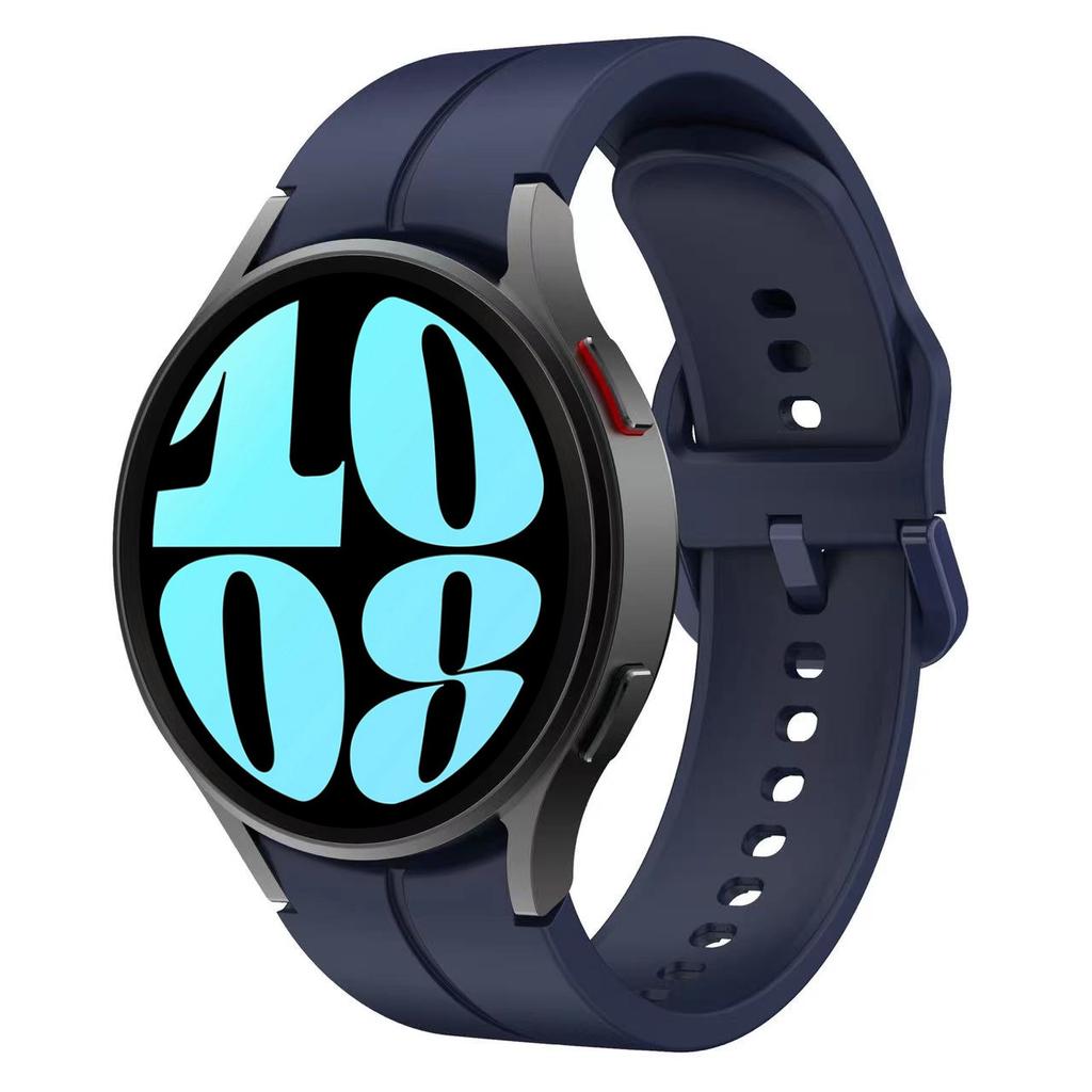 Silicone Band for Samsung Galaxy Watch 7/6/5/4 44mm 40mm/5 Pro 45mm Bracelet Galaxy Watch 4/6 Classic 47mm 43mm 46mm 42mm Strap