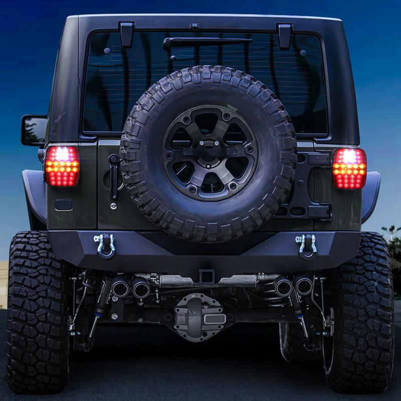 39LED Reverse Light Tail Brake Indicator Rear Turn Signals License Plate Lamp 12V 24V Taillight for Jeep CJ YJ JK Offroad Truck