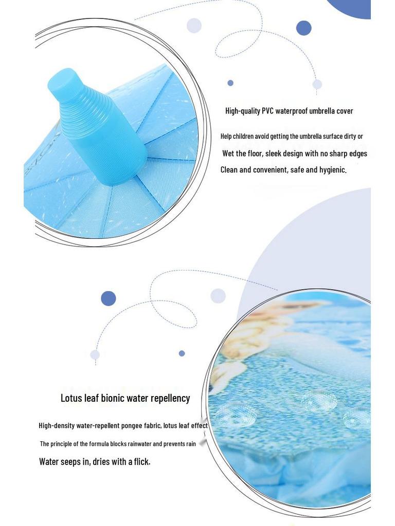 Automatic Cute Children's Umbrella for Students: Girls, Boys, and Kindergarten Kids