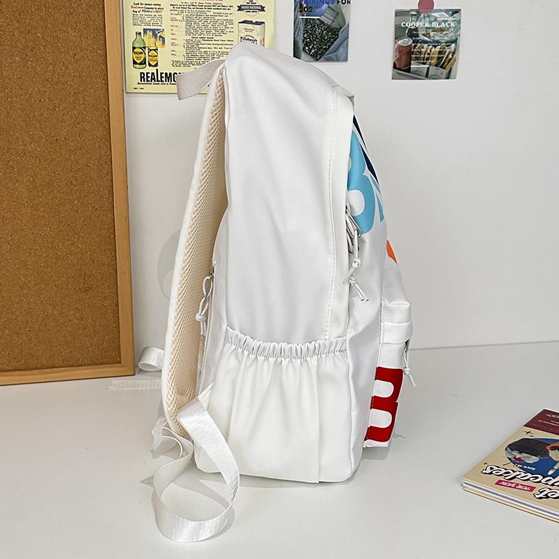 Студенческий школьный рюкзак с буквенным принтом — фото 11