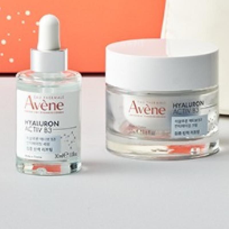 Avene Hyaluron Elastic Active B3 Anti Aging Serum 30ml+cream 50ml+half Shirring Bag Special Set
