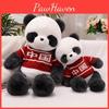 China Delightful Panda Plush Animal Pillow Doll Short Plush Fabric Gift Perfect
