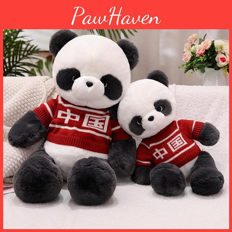 China Delightful Panda Plush Animal Pillow Doll Short Plush Fabric Gift Perfect