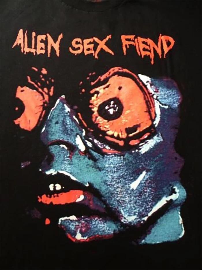 Alien Sex Fiend Gift For Friends Black T-Shirt Cotton S-5XL Unisex T-Shirt L