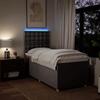 Maison Exclusive - Sommier à lattes de lit avec matelas Taupe 100x200 cm Tissu