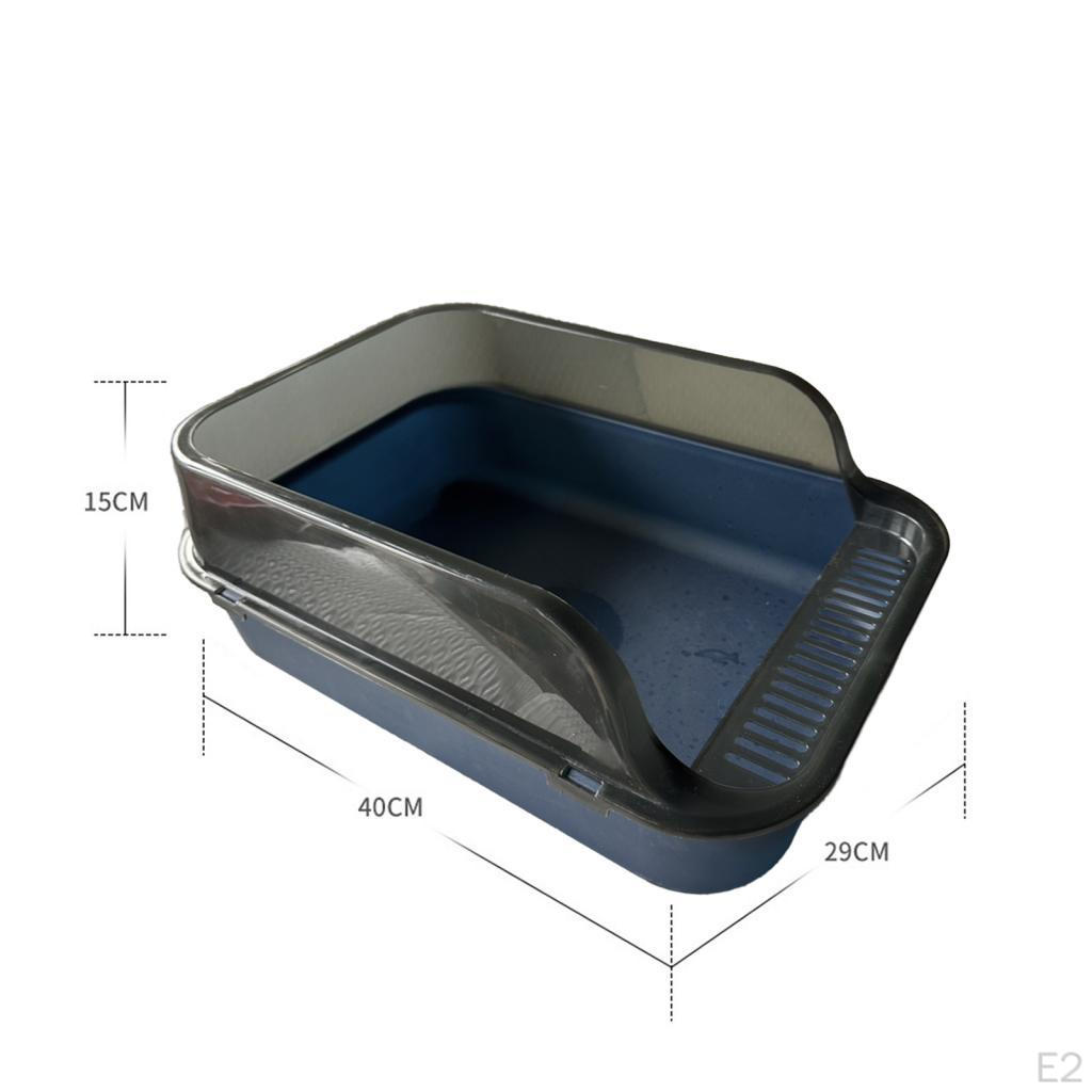 Katzentoilette, Haustiertoilette, Sandkasten, Spritzschutzbehälter mit hohen Seitenwänden