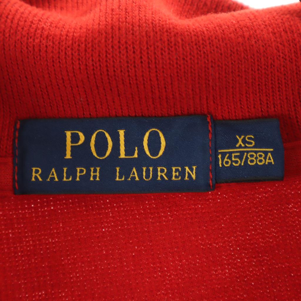 POLO RALPH LAUREN Long sleeve Half zip knit XS Red Men's Used