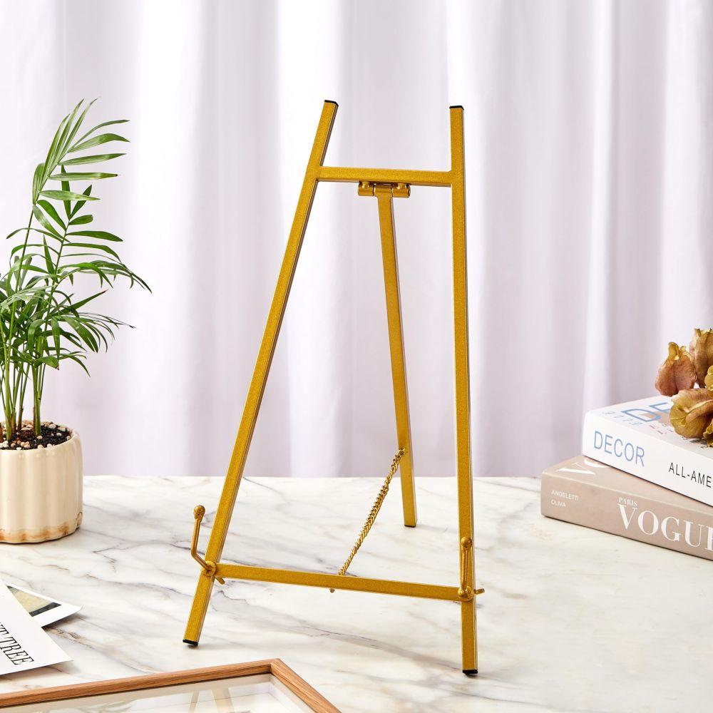 Elegant Easel Stand Metal Wedding Photo Display Rack Table Top Easel Stand  for Wedding Sign
