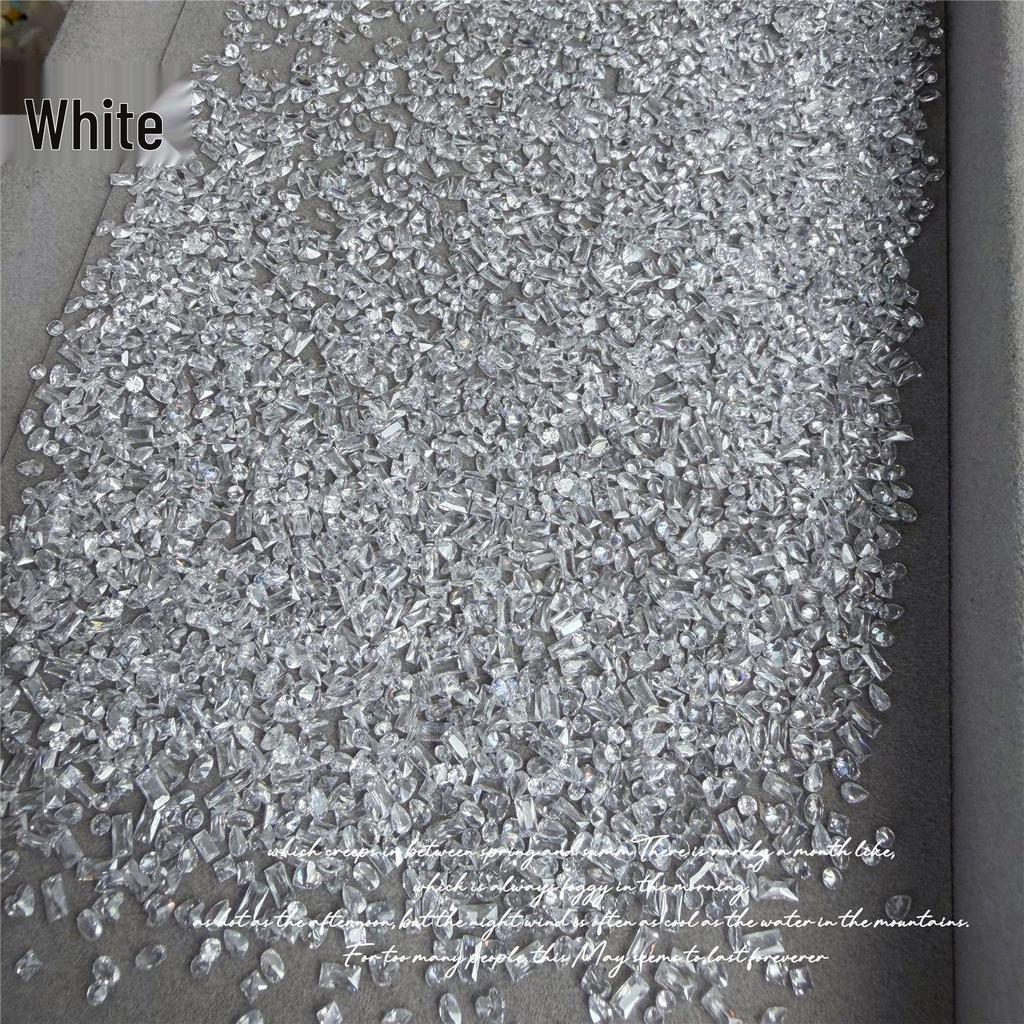 Ice Clear Cognac Sea Salt Zirconia Rhinestone Mixed Pack for Nail Art