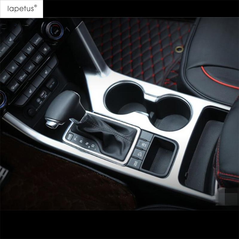 Central Control Gear Shift Panel Water Cup Holder Frame Decoration Cover Trim For KIA Sportage 2016 -  ABS Matte Accessories