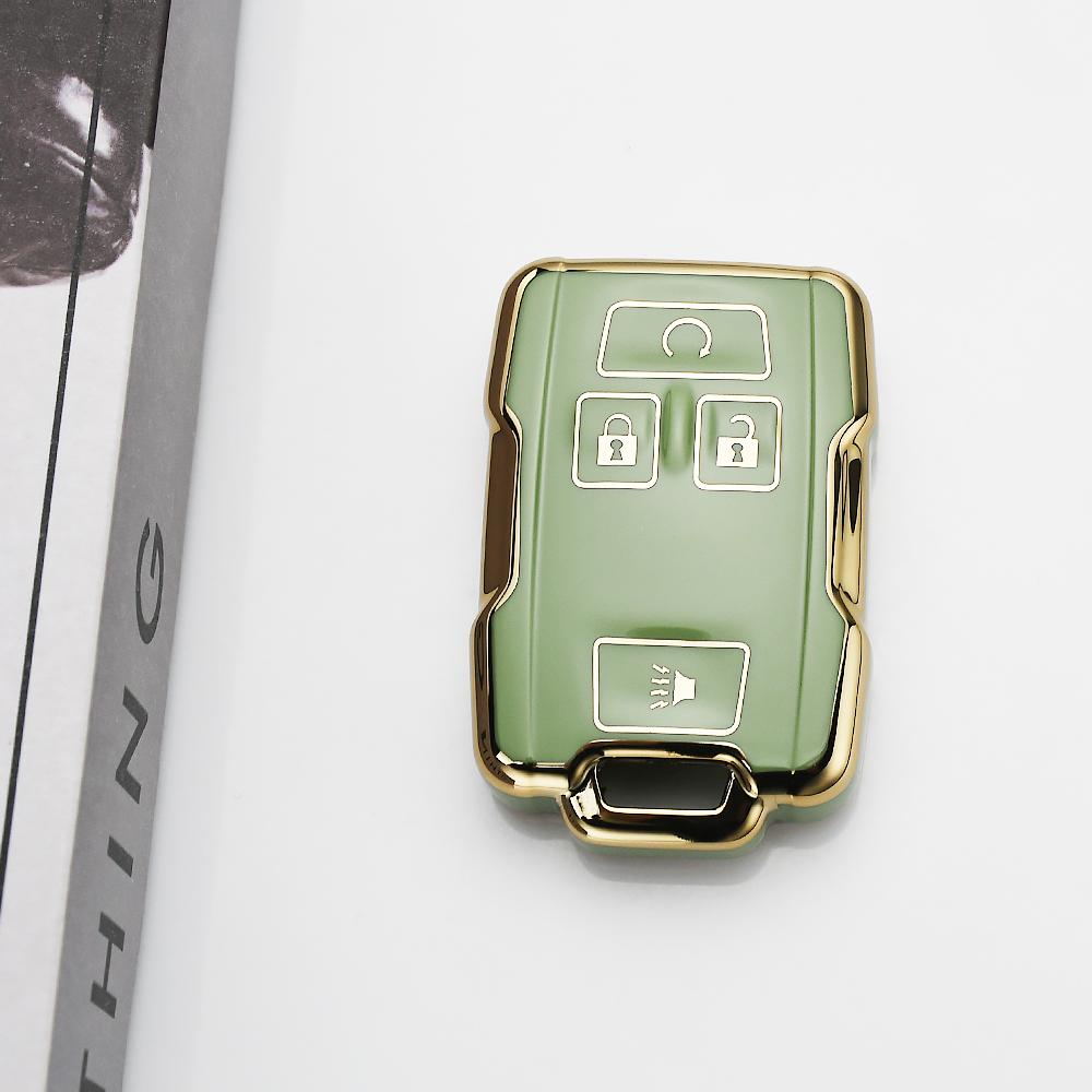 Auto Accessories Smart Keyless Key Ring For Chevrolet Suburban Silverado Gmc Yukon Tahoe Sierra Terrain Car Key Cover Case Fob