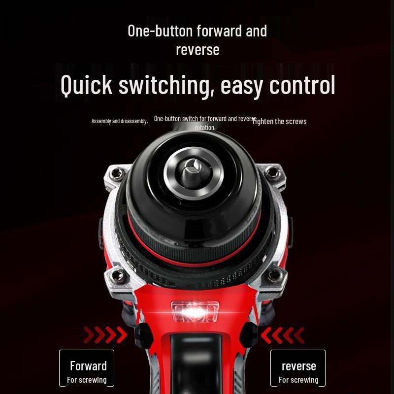 21V Lithium Battery Dual-Speed Hand Drill & Electric Screwdriver with Bit Set