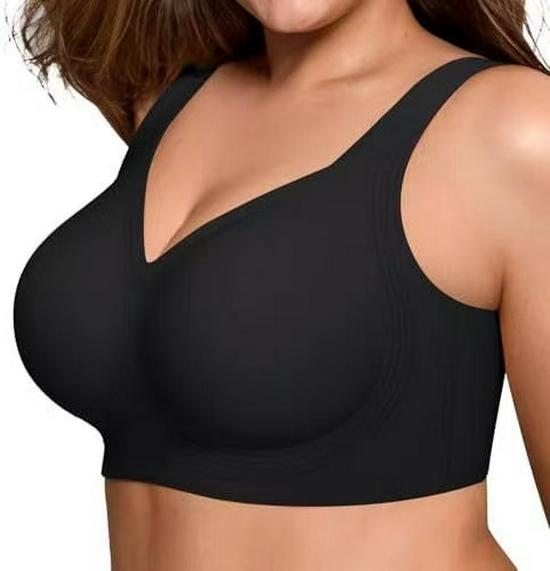 Seamless Push-Up Bra: Wireless, Comfortable, Plus Size Support for Large Busts