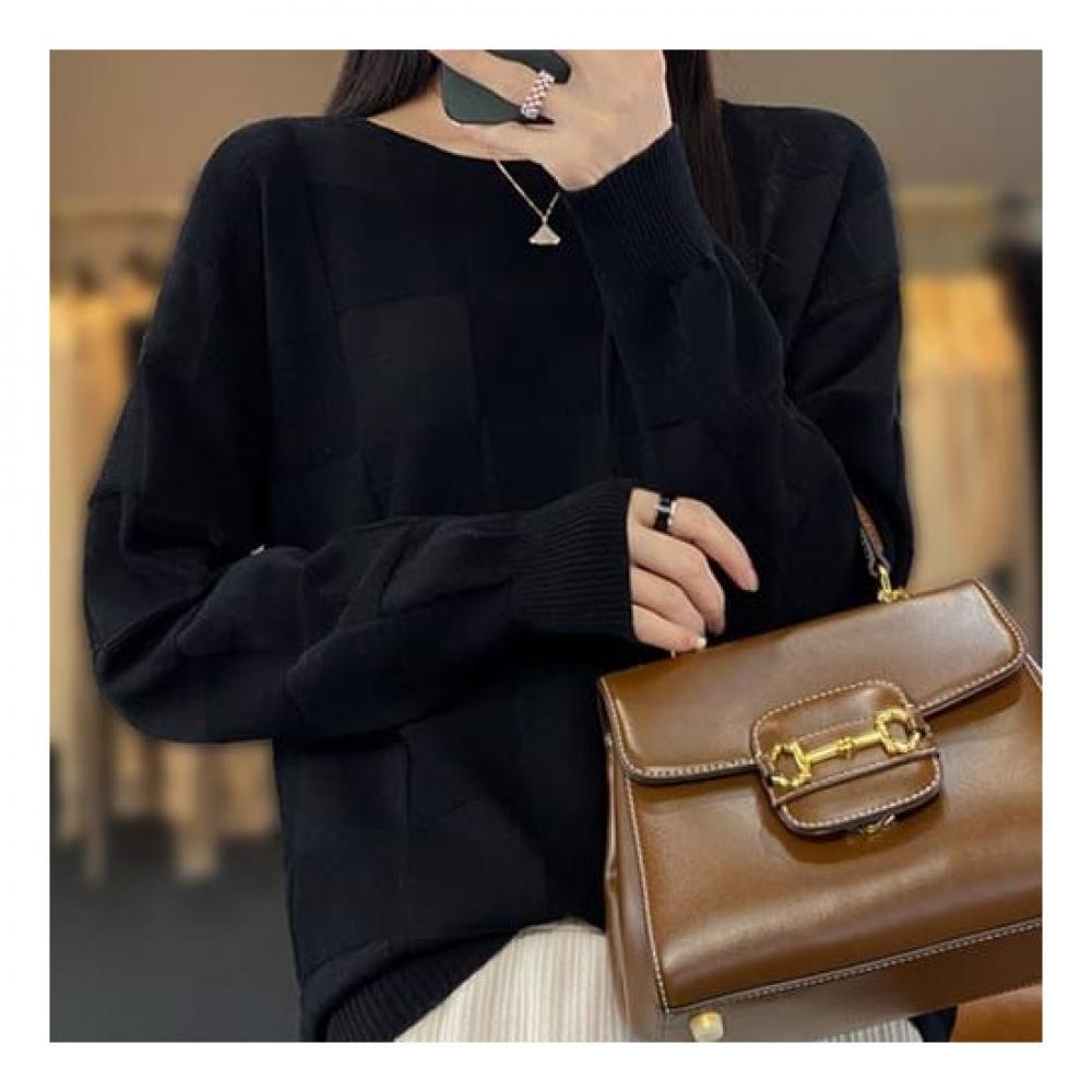 Navava Long Sleeve Knit Round Neck Nk1945
