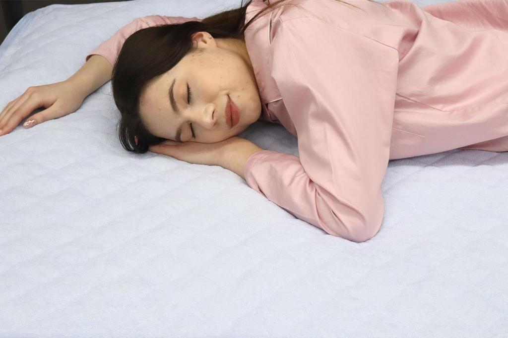 Romance Kosugi 100% Pile Cotton Mattress Pad, Single, Blue